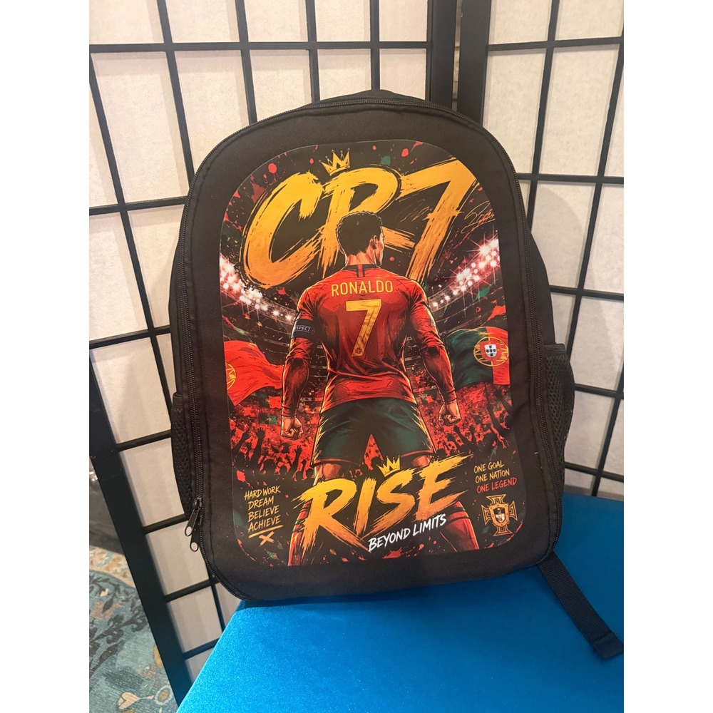 CR7 Cristiano Ronaldo RISE Backpack Set 4 Pc Soccer Portugal #7 Bag Bundle